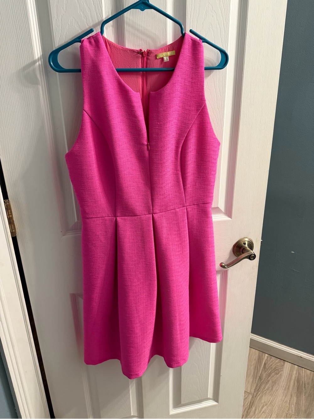 Gianni Bini Hot Pink Sleeveless Fit-and-Flare Dress